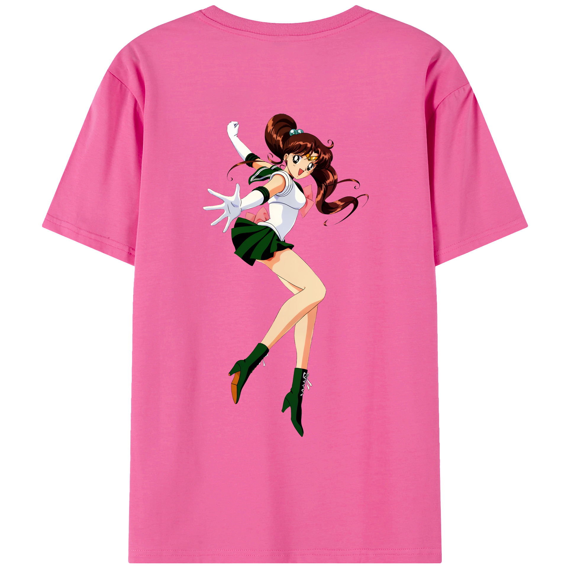 （画像用） 美少女戦士セーラームーン 木野 まこと きの まこと Sailor Moon Kino Makoto （セーラージュピター；Sailor Jupiter） レディース半袖Tシャツ(バックプリント)